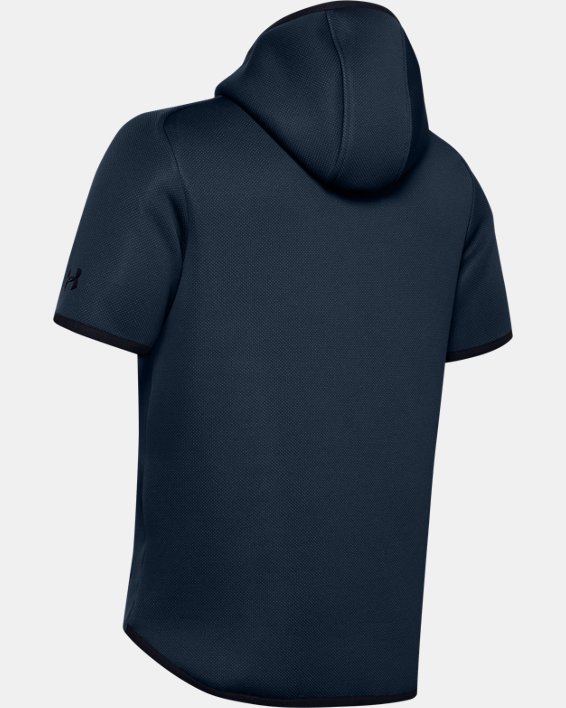 Men's UA /MOVE ½ Zip Short Sleeve Hoodie, Navy, pdpMainDesktop image number 5